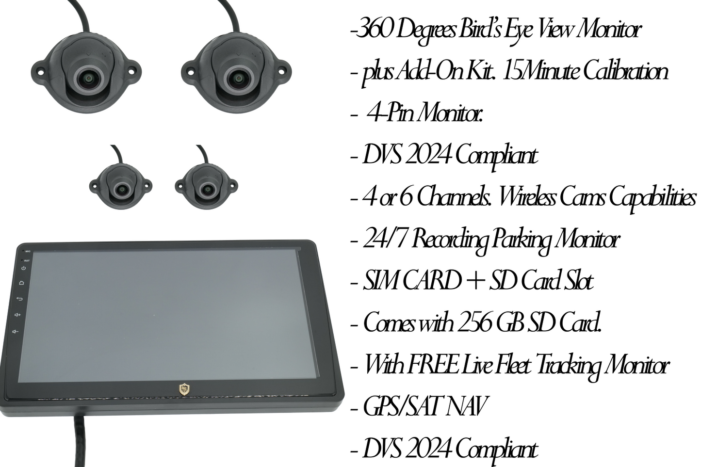 ROYTEK - “iEYE 10” Birds-Eye-View DVS 2 2025 Kit Birds-Eye View (4Channel)
